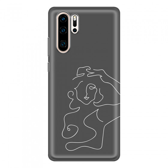 HUAWEI - P30 Pro - Soft Clear Case - Grey Silhouette