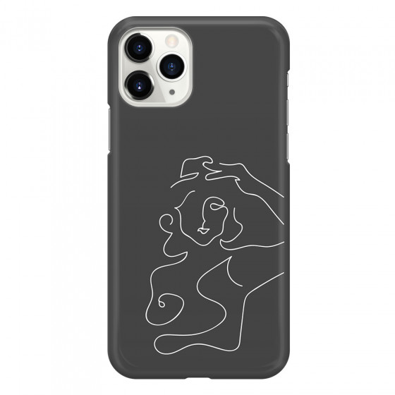 APPLE - iPhone 11 Pro Max - 3D Snap Case - Grey Silhouette