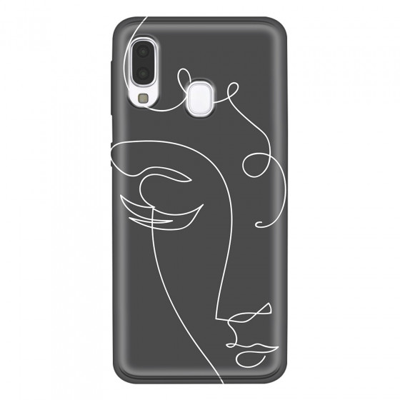 SAMSUNG - Galaxy A40 - Soft Clear Case - Light Portrait in Picasso Style