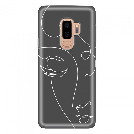 SAMSUNG - Galaxy S9 Plus 2018 - Soft Clear Case - Light Portrait in Picasso Style