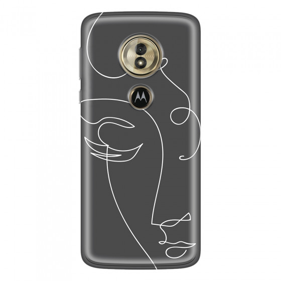 MOTOROLA by LENOVO - Moto G6 Play - Soft Clear Case - Light Portrait in Picasso Style