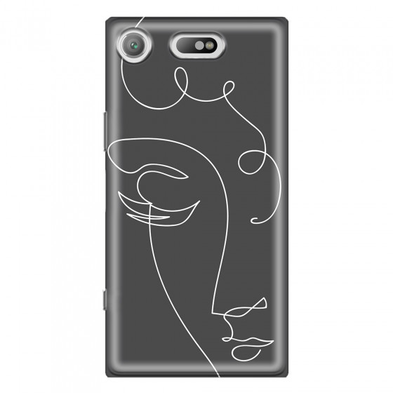 SONY - Sony Xperia XZ1 Compact - Soft Clear Case - Light Portrait in Picasso Style