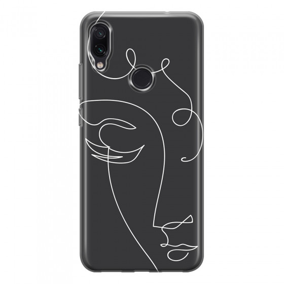 XIAOMI - Redmi Note 7/7 Pro - Soft Clear Case - Light Portrait in Picasso Style