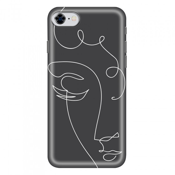 APPLE - iPhone 8 - Soft Clear Case - Light Portrait in Picasso Style