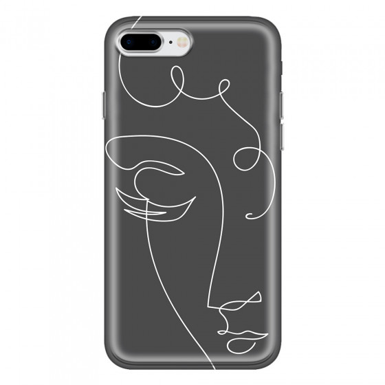 APPLE - iPhone 8 Plus - Soft Clear Case - Light Portrait in Picasso Style