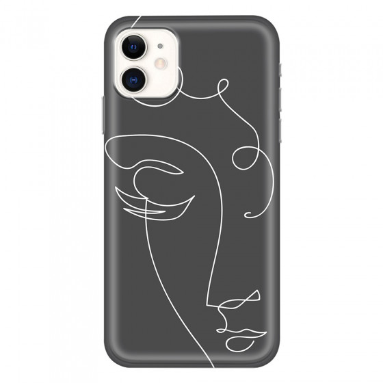 APPLE - iPhone 11 - Soft Clear Case - Light Portrait in Picasso Style