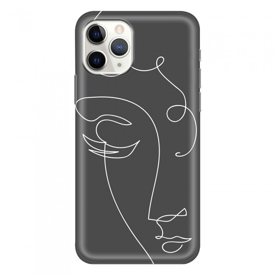 APPLE - iPhone 11 Pro - Soft Clear Case - Light Portrait in Picasso Style