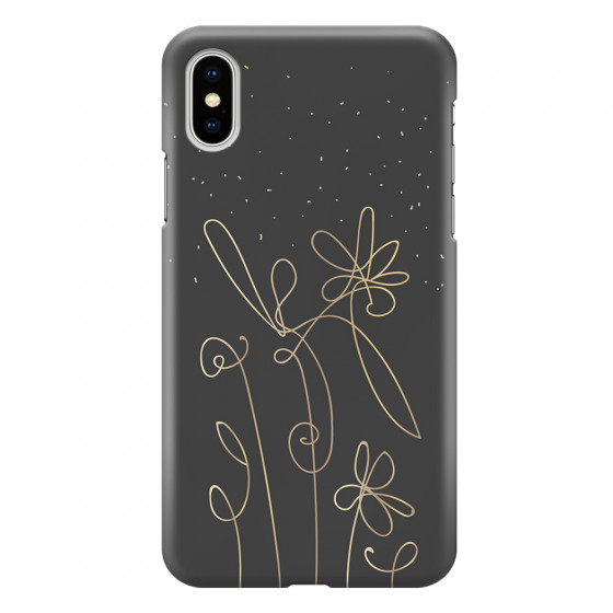 APPLE - iPhone XS - 3D Snap Case - Midnight Flowers