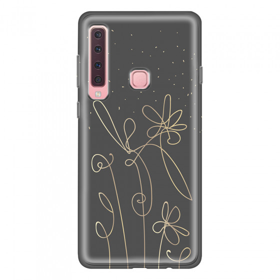 SAMSUNG - Galaxy A9 2018 - Soft Clear Case - Midnight Flowers