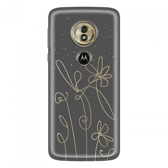 MOTOROLA by LENOVO - Moto G6 Play - Soft Clear Case - Midnight Flowers