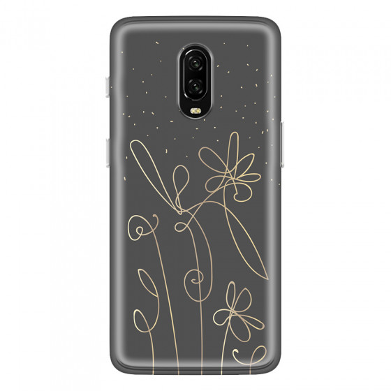 ONEPLUS - OnePlus 6T - Soft Clear Case - Midnight Flowers