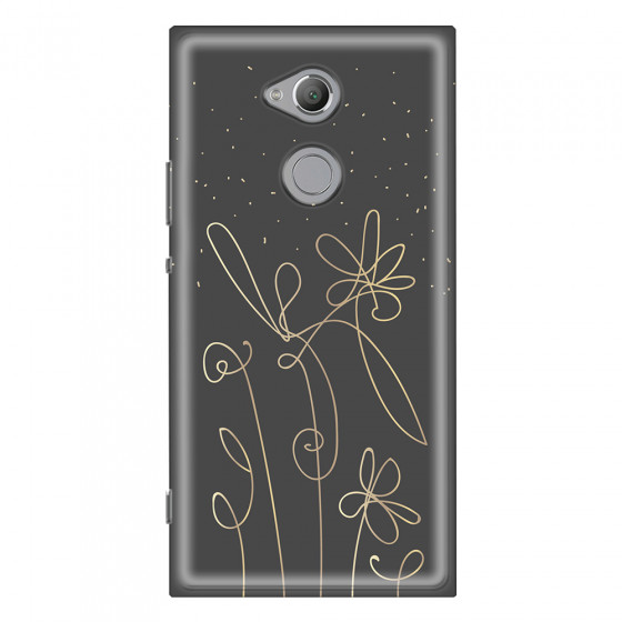 SONY - Sony Xperia XA2 Ultra - Soft Clear Case - Midnight Flowers