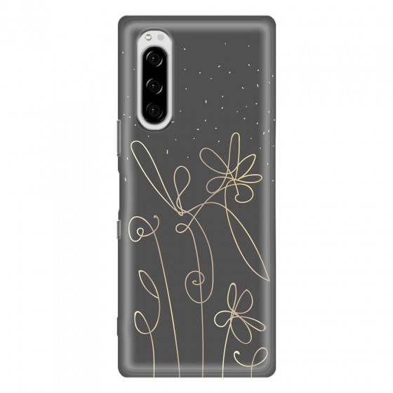 SONY - Sony Xperia 5 - Soft Clear Case - Midnight Flowers