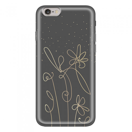 APPLE - iPhone 6S - Soft Clear Case - Midnight Flowers