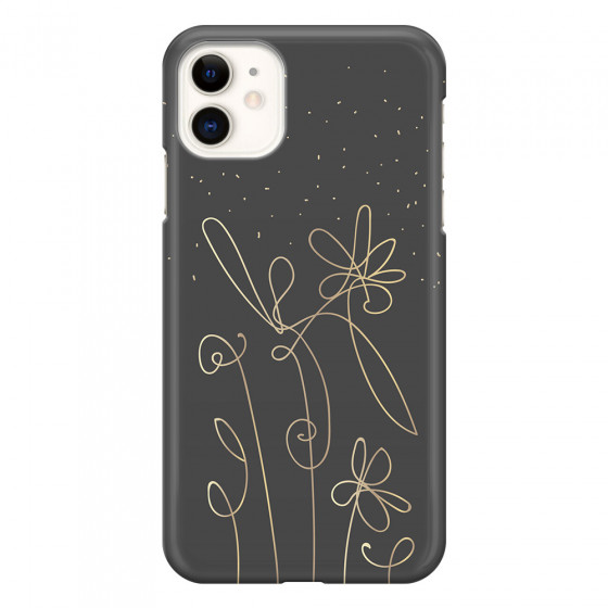 APPLE - iPhone 11 - 3D Snap Case - Midnight Flowers