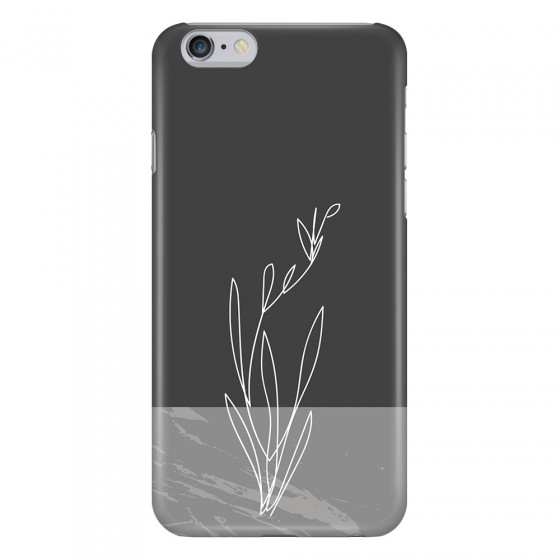 APPLE - iPhone 6S Plus - 3D Snap Case - Dark Grey Marble Flower
