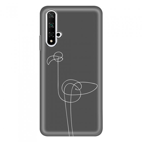 HONOR - Honor 20 - Soft Clear Case - Flamingo Drawing