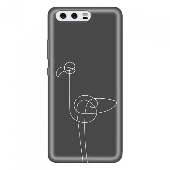 HUAWEI - P10 - Soft Clear Case - Flamingo Drawing
