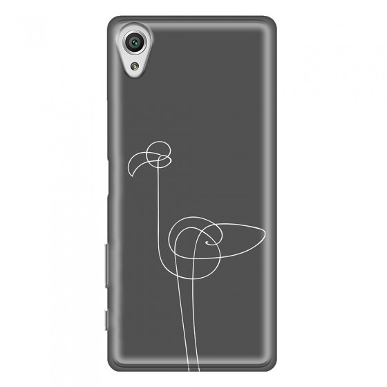 SONY - Sony Xperia XA1 - Soft Clear Case - Flamingo Drawing