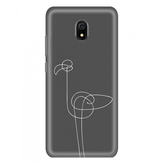 XIAOMI - Redmi 8A - Soft Clear Case - Flamingo Drawing