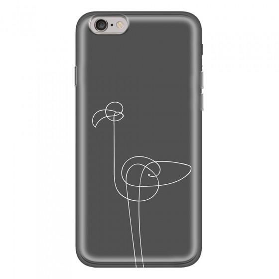 APPLE - iPhone 6S Plus - Soft Clear Case - Flamingo Drawing
