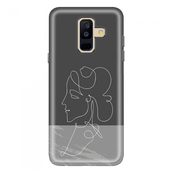 SAMSUNG - Galaxy A6 Plus 2018 - Soft Clear Case - Miss Marble