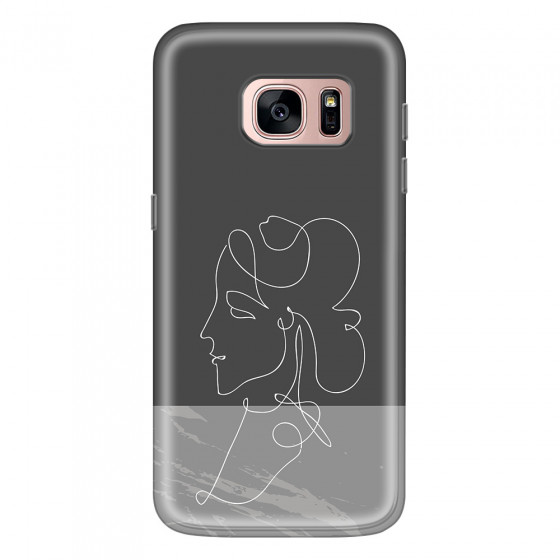 SAMSUNG - Galaxy S7 - Soft Clear Case - Miss Marble