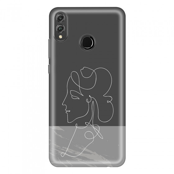 HONOR - Honor 8X - Soft Clear Case - Miss Marble