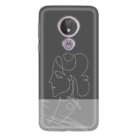 MOTOROLA by LENOVO - Moto G7 Power - Soft Clear Case - Miss Marble