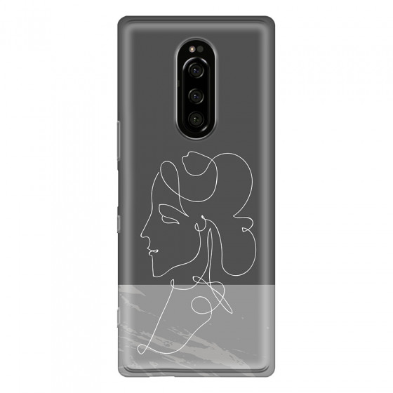 SONY - Sony Xperia 1 - Soft Clear Case - Miss Marble