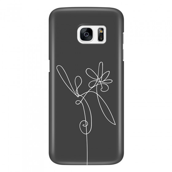SAMSUNG - Galaxy S7 Edge - 3D Snap Case - Flower In The Dark