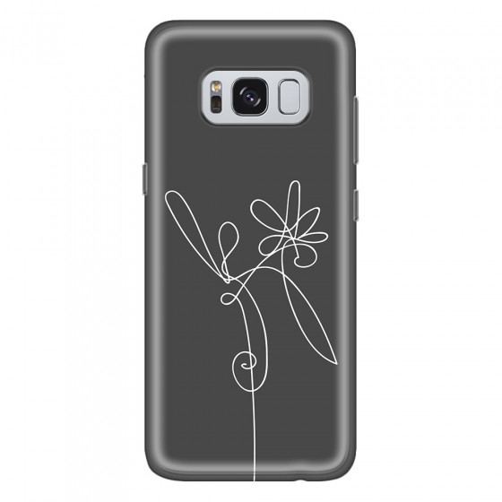 SAMSUNG - Galaxy S8 Plus - Soft Clear Case - Flower In The Dark