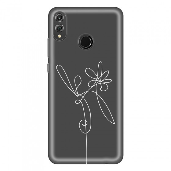 HONOR - Honor 8X - Soft Clear Case - Flower In The Dark