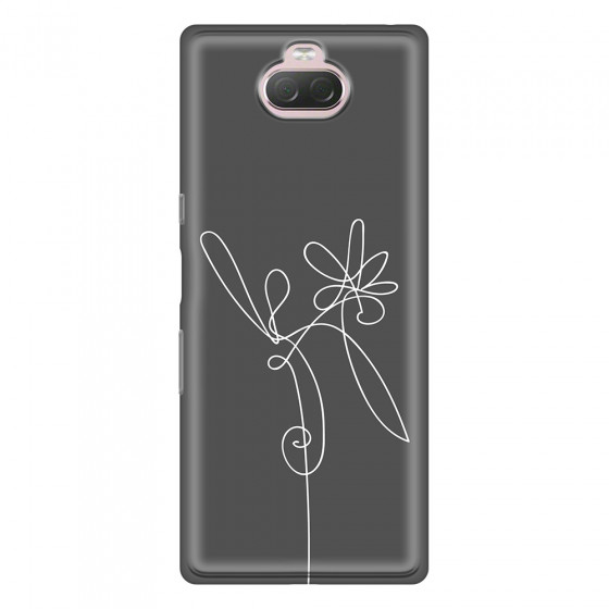 SONY - Sony Xperia 10 Plus - Soft Clear Case - Flower In The Dark