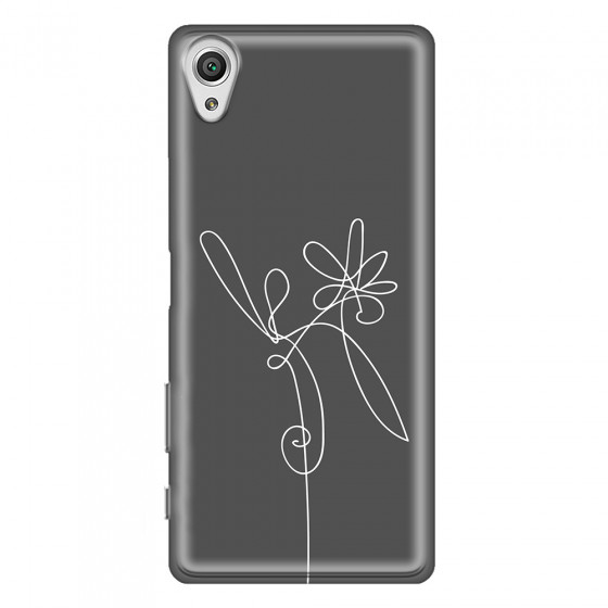 SONY - Sony Xperia XA1 - Soft Clear Case - Flower In The Dark