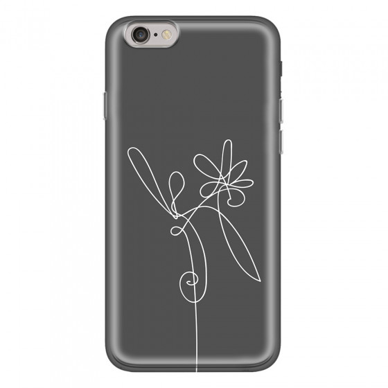 APPLE - iPhone 6S - Soft Clear Case - Flower In The Dark