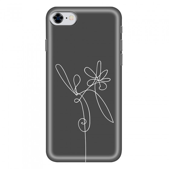APPLE - iPhone 8 - Soft Clear Case - Flower In The Dark