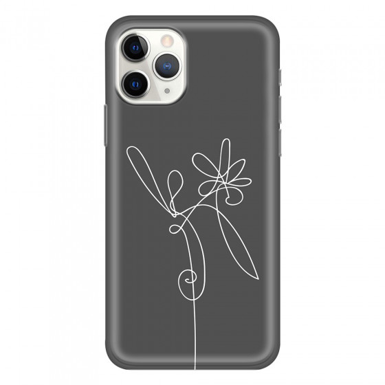 APPLE - iPhone 11 Pro - Soft Clear Case - Flower In The Dark