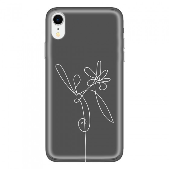 APPLE - iPhone XR - Soft Clear Case - Flower In The Dark