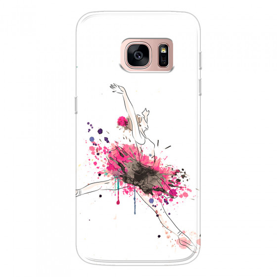 SAMSUNG - Galaxy S7 - Soft Clear Case - Ballerina