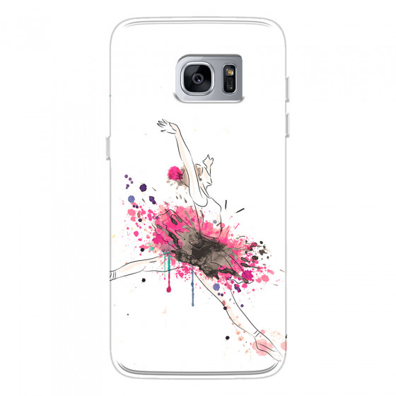 SAMSUNG - Galaxy S7 Edge - Soft Clear Case - Ballerina