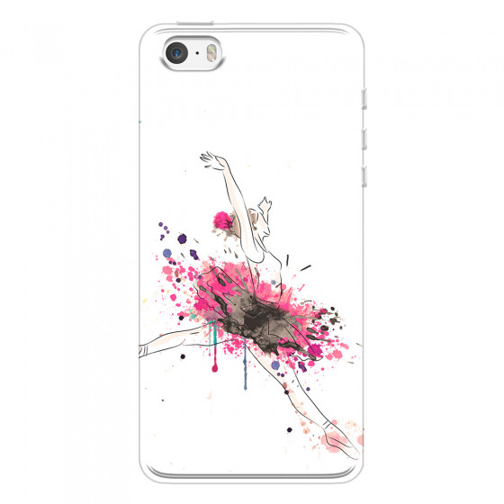 APPLE - iPhone 5S/SE - Soft Clear Case - Ballerina