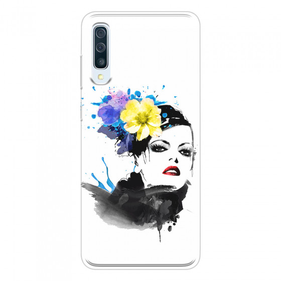 SAMSUNG - Galaxy A50 - Soft Clear Case - Floral Beauty