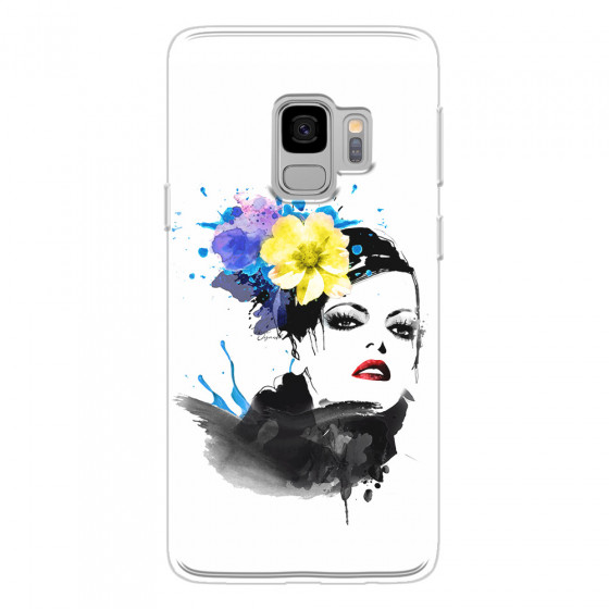 SAMSUNG - Galaxy S9 - Soft Clear Case - Floral Beauty
