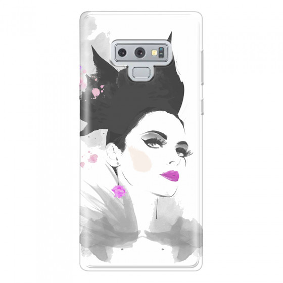 SAMSUNG - Galaxy Note 9 - Soft Clear Case - Pink Lips