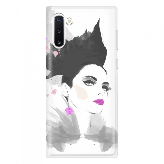 SAMSUNG - Galaxy Note 10 - Soft Clear Case - Pink Lips