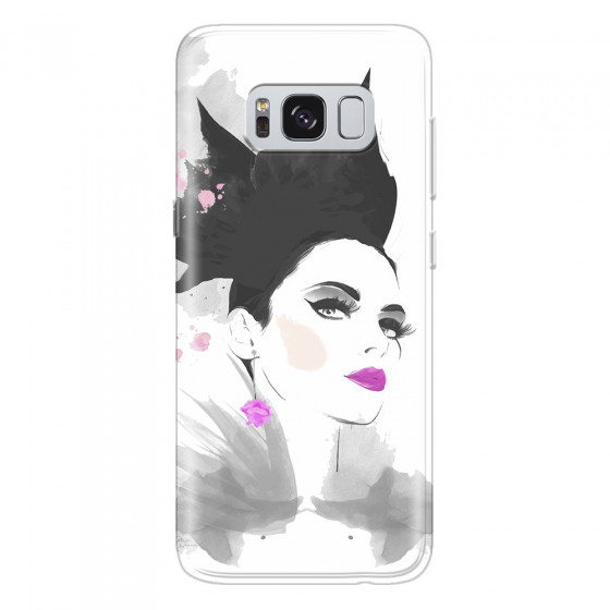 SAMSUNG - Galaxy S8 Plus - Soft Clear Case - Pink Lips