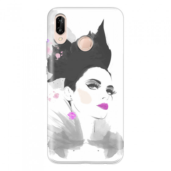 HUAWEI - P20 Lite - Soft Clear Case - Pink Lips