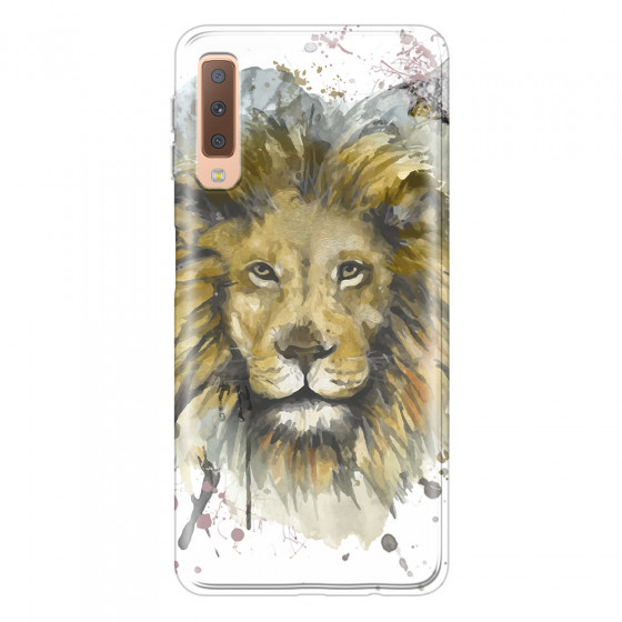 SAMSUNG - Galaxy A7 2018 - Soft Clear Case - Lion