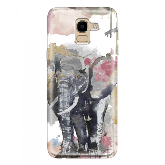 SAMSUNG - Galaxy J6 2018 - Soft Clear Case - Elephant